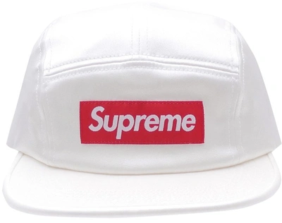 Pre-owned Supreme  Satin Camp Cap White