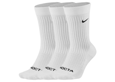 Pre-owned Nike  X Drake Nocta Socks White