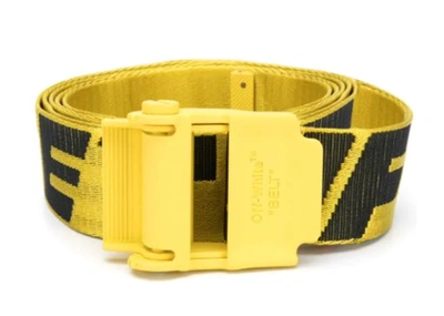 Pre-owned Off-white Industrial Belt Yellow/yellow