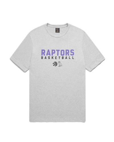 Pre-owned Ovo  X Raptors Pre-game T-shirt Grey