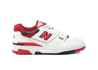 Pre-owned New Balance  550 White Red In White/red