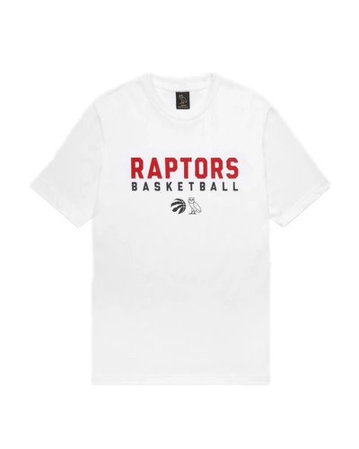 Pre-owned Ovo  X Raptors Pre-game T-shirt White