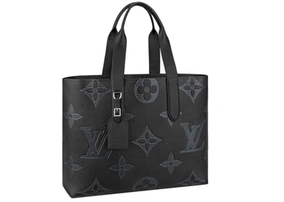Pre-owned Louis Vuitton  Taurillon Shadow Cabas Voyage Tote Bag