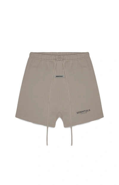 Pre-owned Fear Of God  Essentials Fleece Shorts Taupe