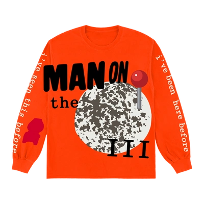 Pre-owned Kid Cudi Cpfm For Motm Iii Return 2 Madness L/s T-shirt Orange