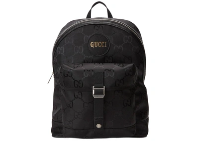 Pre-owned Gucci  Off The Grid Backpack Palladium-tone Black