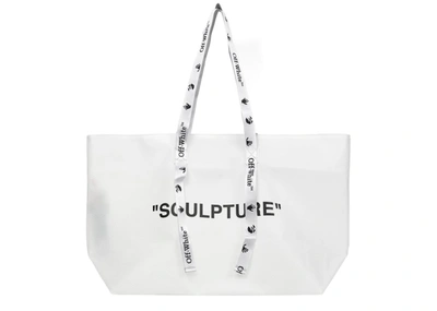 Pre-owned Off-white  Commercial Tote Bag "sculpture" Large White