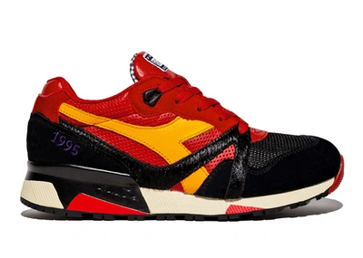Pre-owned Diadora  N9000 Packer Raekwon Only Built 4 Cuban Linx In Red/black/yellow