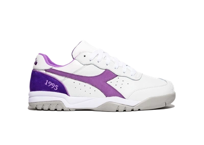 Pre-owned Diadora  Maverick Packer Raekwon Purple Tape In White/purple