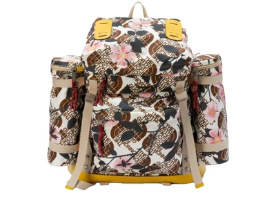 Pre-owned Gucci  X The North Face Large Backpack Brown Multi