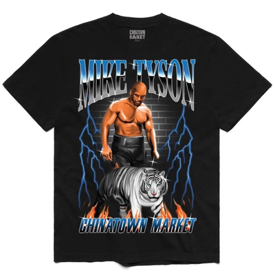 Pre-owned Chinatown Market  Tyson Tiger T-shirt Black