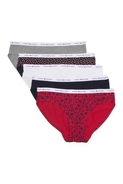 Tommy Hilfiger Classic Logo Waistband Cotton Bikini Panties In Tssapre/confenb