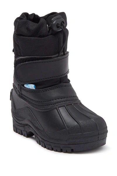 Zoogs Kids' Toggle Snow Boot In Triple Black