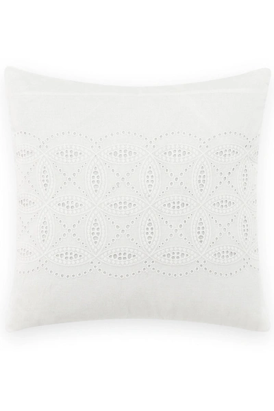 Laura Ashley Annabella White 16" X 16" Decorative Pillow