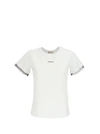 RED VALENTINO T-SHIRT WITH LOGO PRINT,11703541