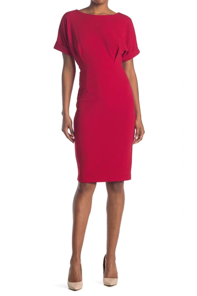 Alexia Admor Dolman Sleeve Sheath Dress In Red