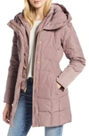 Cole Haan Signature Cole Haan Hooded Down & Feather Jacket In Mauve
