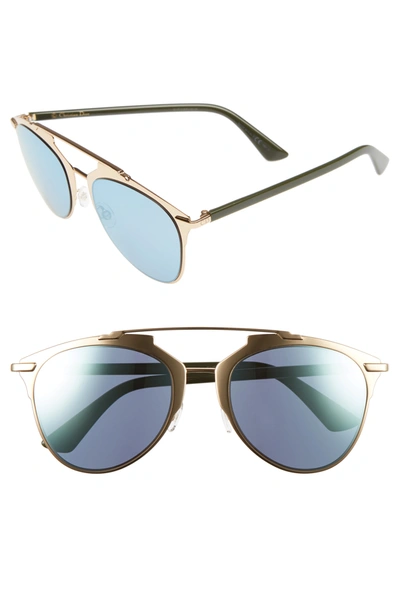 Dior Reflected 52mm Brow Bar Sunglasses In 0xx8-3j