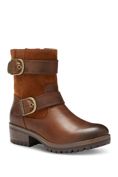 Eastland Gracie Leather Double Buckle Boot In Brown