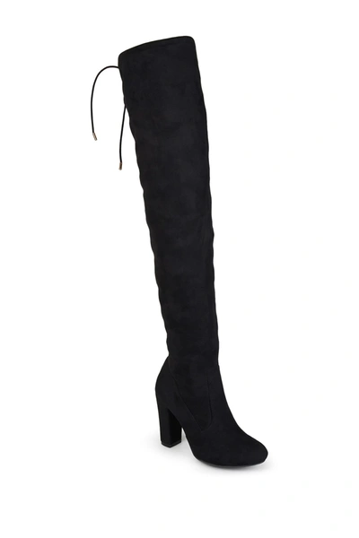 Journee Collection Maya Over-the-knee Boot In Black