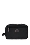 Bric's Luggage Nylon Shave Case In Black With Brown