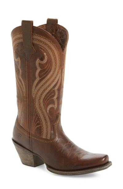 Ariat Lively Western Boot In Brown