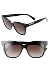 Longchamp Heritage 53mm Rectangle Sunglasses In Nude