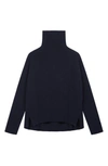 Maje Cashmere Turtleneck Sweater In Night Blue