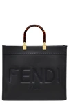 FENDI MEDIUM SUNSHINE LEATHER SHOPPER,8BH386-ABVL