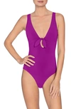 ROBIN PICCONE AVA PLUNGE UNDERWIRE ONE-PIECE SWIMSUIT,191716