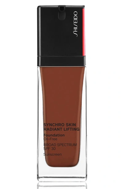 Shiseido Synchro Skin Radiant Lifting Foundation Broad Spectrum Spf 30 Sunscreen In 550 Jasper