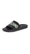 MOSCHINO LOGO SLIDES,MSCHC30393