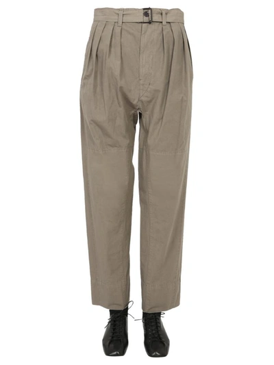 Lemaire Trousers With Four Folds Unisex In Grey