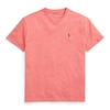 Ralph Lauren Classic Fit Jersey V-neck T-shirt In Highland Rose Heather