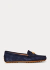 Ralph Lauren Barnsbury Suede Loafer In Lauren Navy