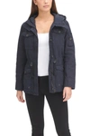 Levi's Hooded Military Jacket In Navy