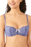 B.tempt'd By Wacoal Ciao Bella Lace Underwire Balconette Bra In Marlin