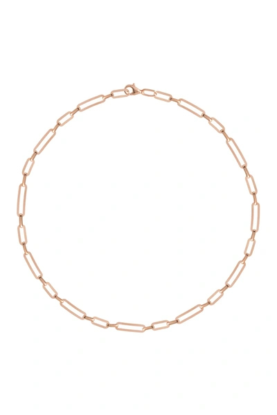 Gab+cos Designs 22k Rose Gold Vermeil Chain Link Choker Necklace