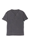 John Varvatos Short Sleeve Crew Neck T-shirt In Black