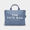 Marc Jacobs (the) Small Traveler Tote Aus Blauer Baumwolle In Blue