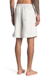 Daniel Buchler Heavy Drawstring Lounge Shorts In Wht/grytrm