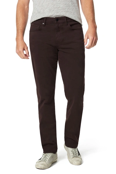 Joe's Jeans The Brixton Slim Straight Leg Chinos In Deep Wine