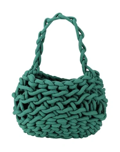 Alienina Handbags In Emerald Green