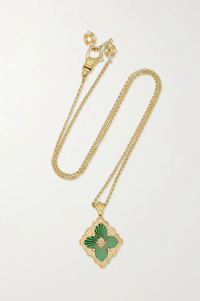 Buccellati Opera Tulle 18-karat Gold And Enamel Necklace