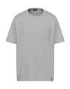 Drumohr T-shirts In Light Grey