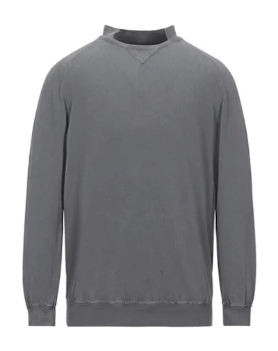 Alpha Studio Sweaters In Grey