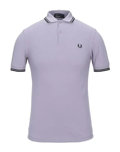 Fred Perry Polo Shirts In Lilac