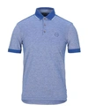 Armani Exchange Polo Shirts In Blue