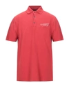 Alpha Studio Polo Shirts In Red