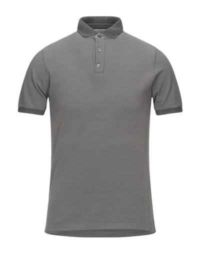 Alpha Studio Polo Shirts In Grey